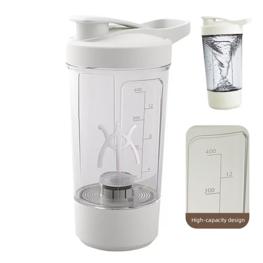 Protein Shaker Bottle - Electric Self Stirring Mug, Protein Powder