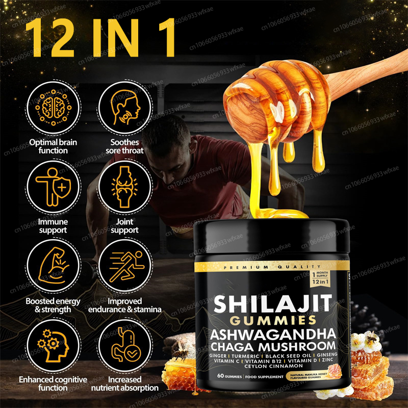 60 Shilajit Gummies with Mushr - Shilajit Resin Pure recensie en prijs
