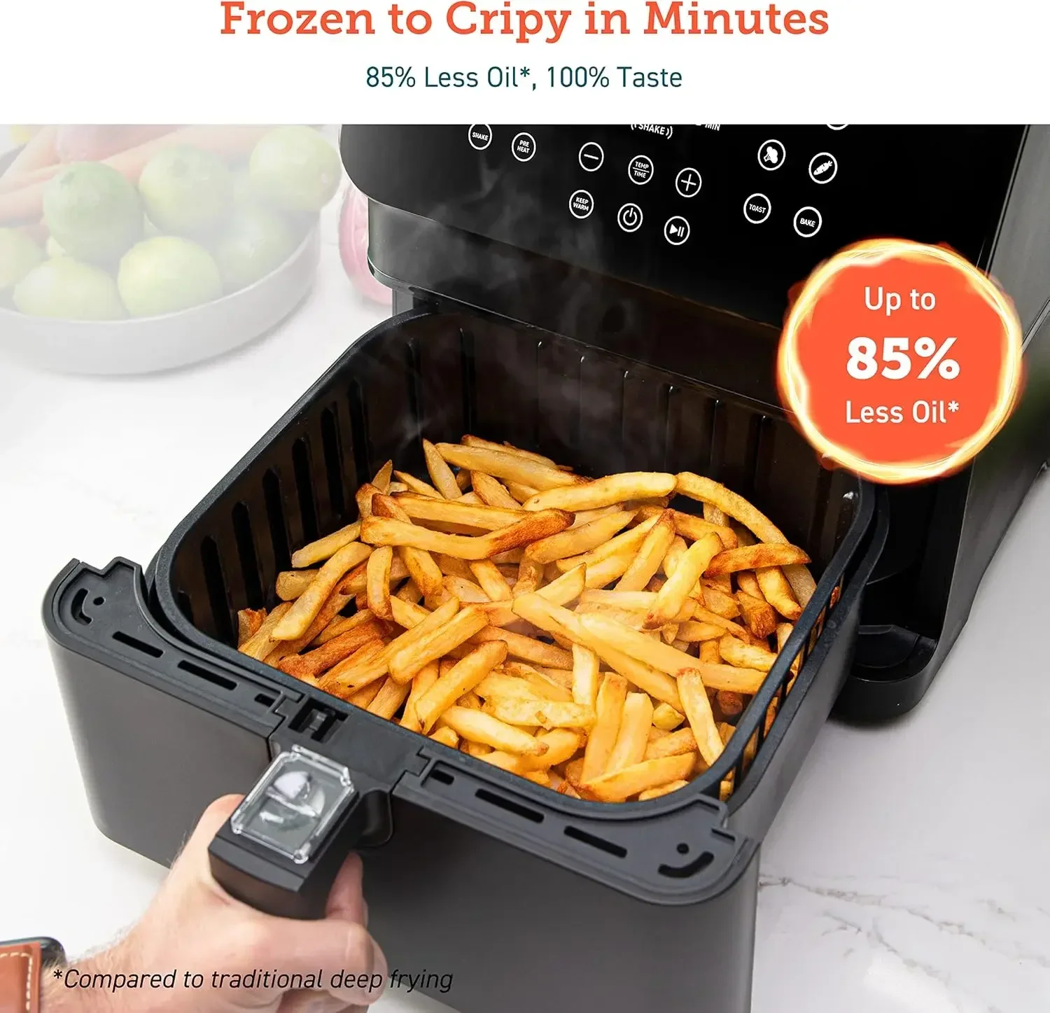 12-in-1 Air Fryer 5.8QT, Toast - Nutrition & Fitness Hub Photos recensie en prijs