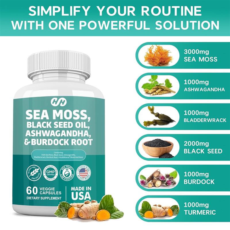 60 Capsules 7000mg Seaweed 400 - Black Seed Oil Capsule recensie en prijs