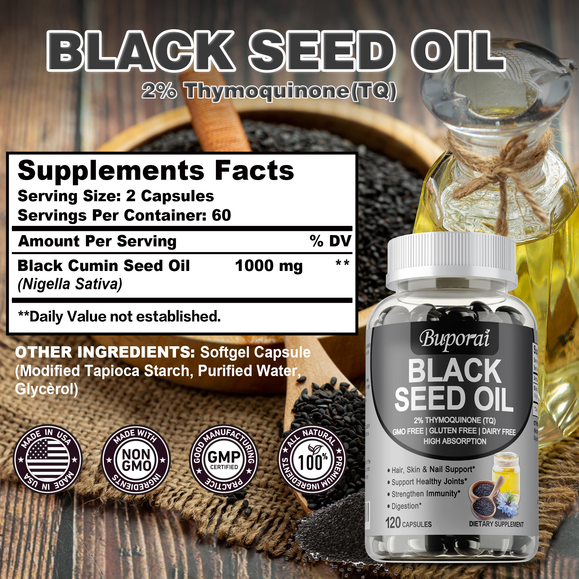 Black Seed Oil - Supports Join - Black Seed Oil Capsule recensie en prijs