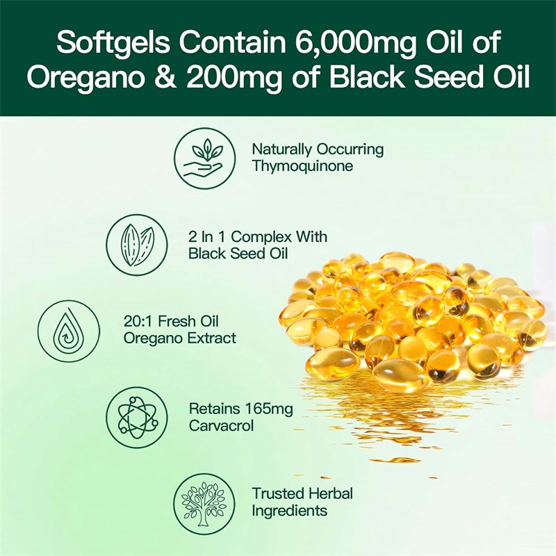 Oregano Oil Capsules - with Bl - Black Seed Oil Capsule recensie en prijs