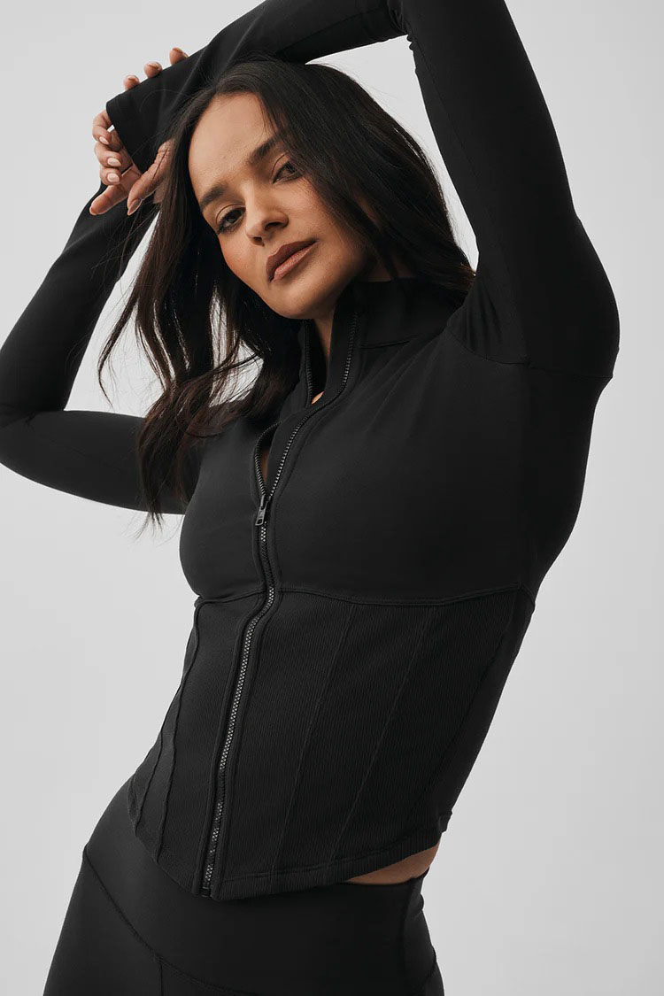 Women's Long Sleeve Zip Jacket - Fitness & Nutrition Lab recensie en prijs