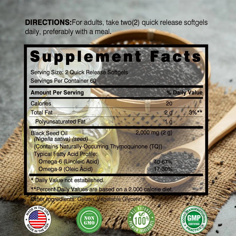 Black Seed Oil - Promotes Over - Black Seed Oil Capsule recensie en prijs