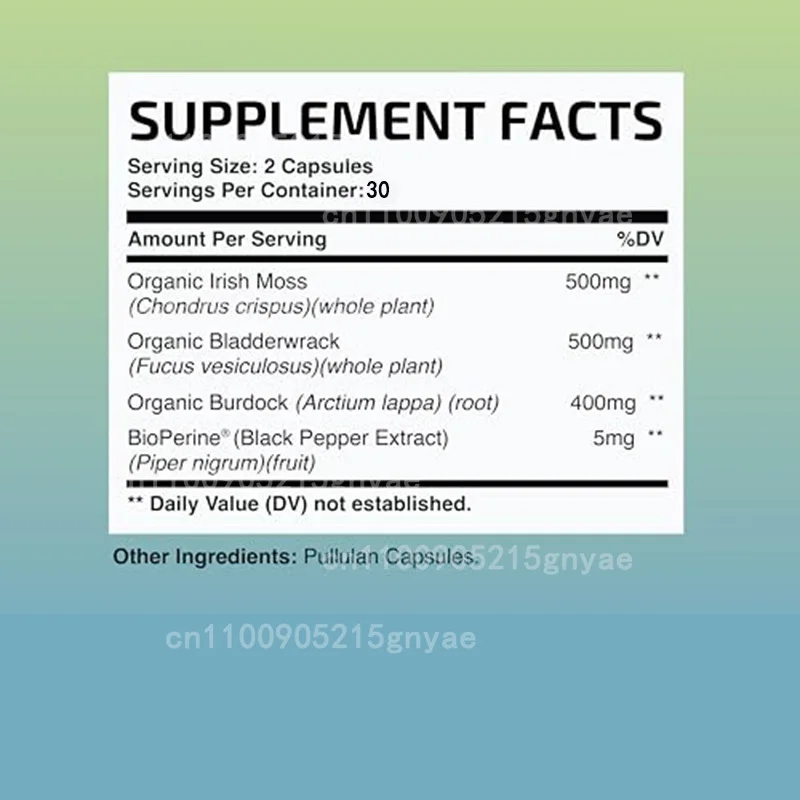 Seaweed Supplement Capsules, 1 - Black Seed Oil Capsule recensie en prijs