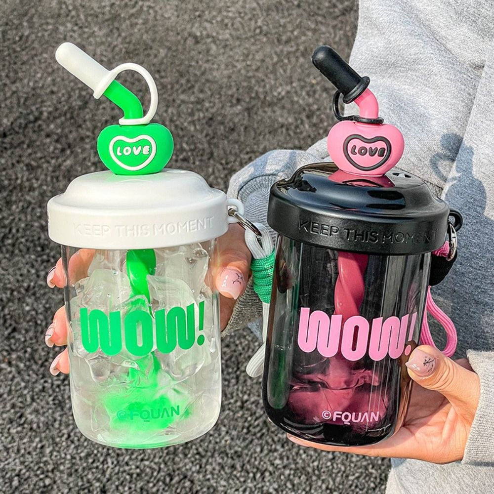 580ML Water Bottles With Straw - Protein Shaker Bottle recensie en prijs