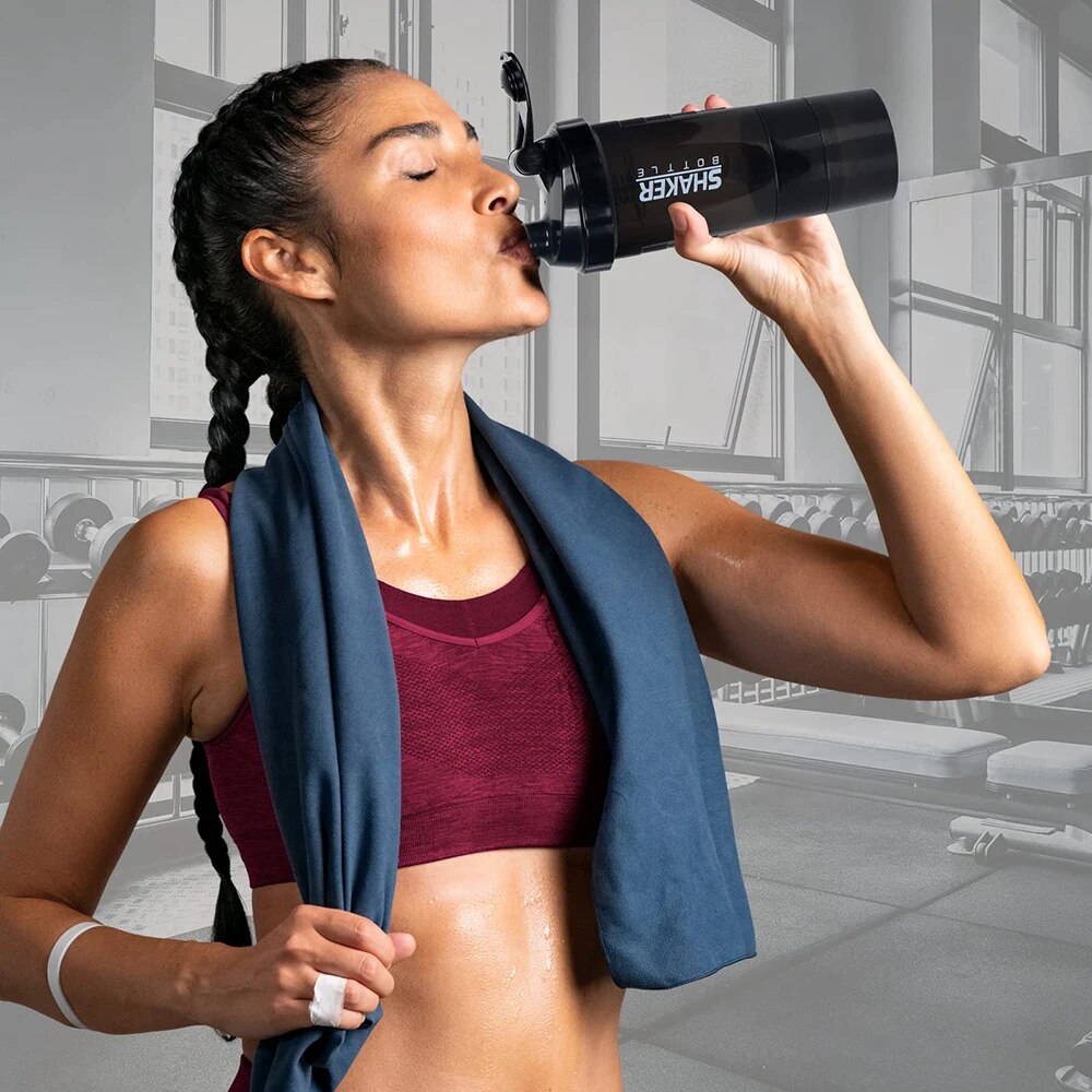 3 Layers Shaker Protein Bottle - Protein Shaker Bottle recensie en prijs