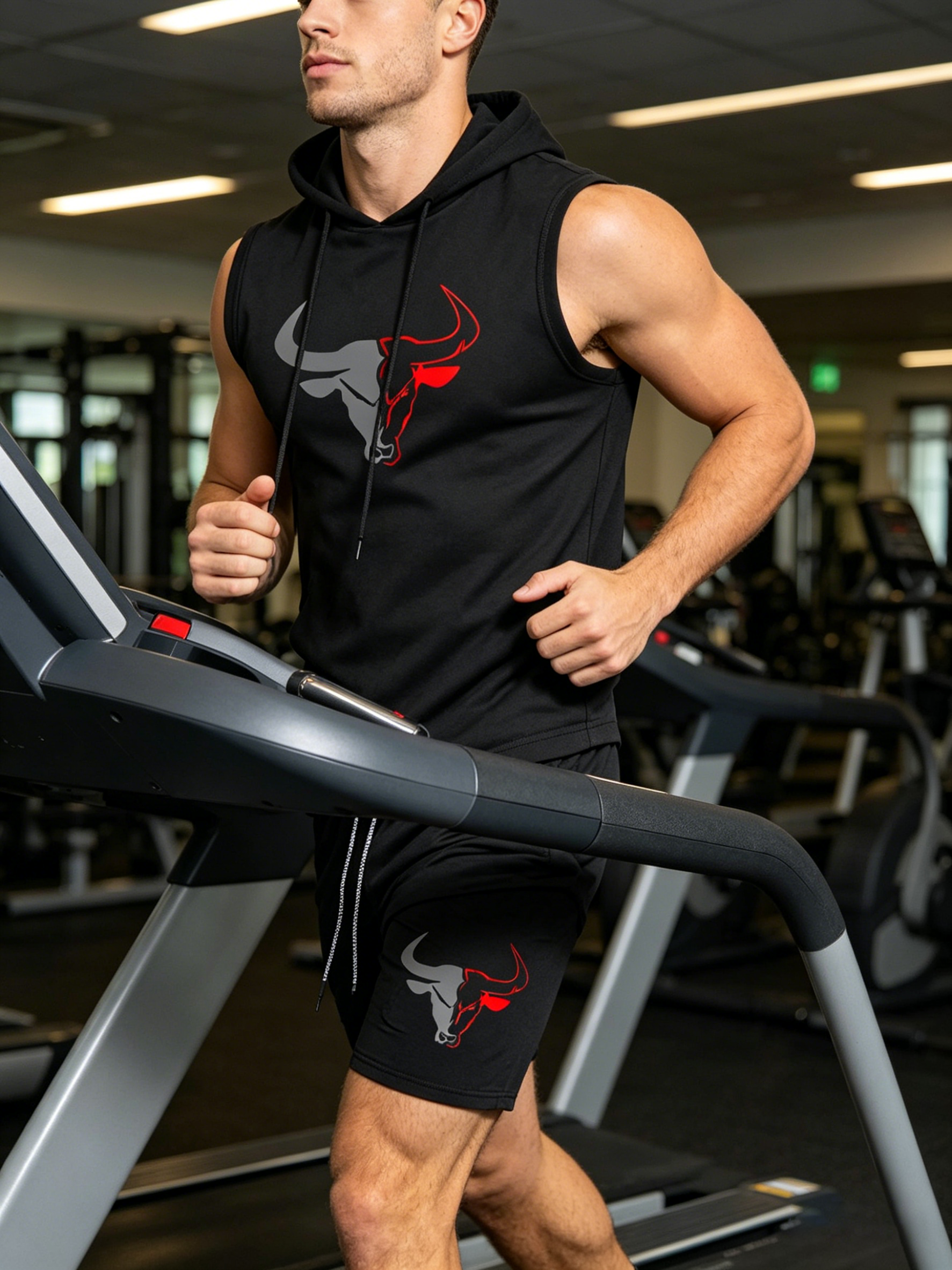 Men's 2 Piece Black Sleeveless - Fitness & Nutrition Lab recensie en prijs