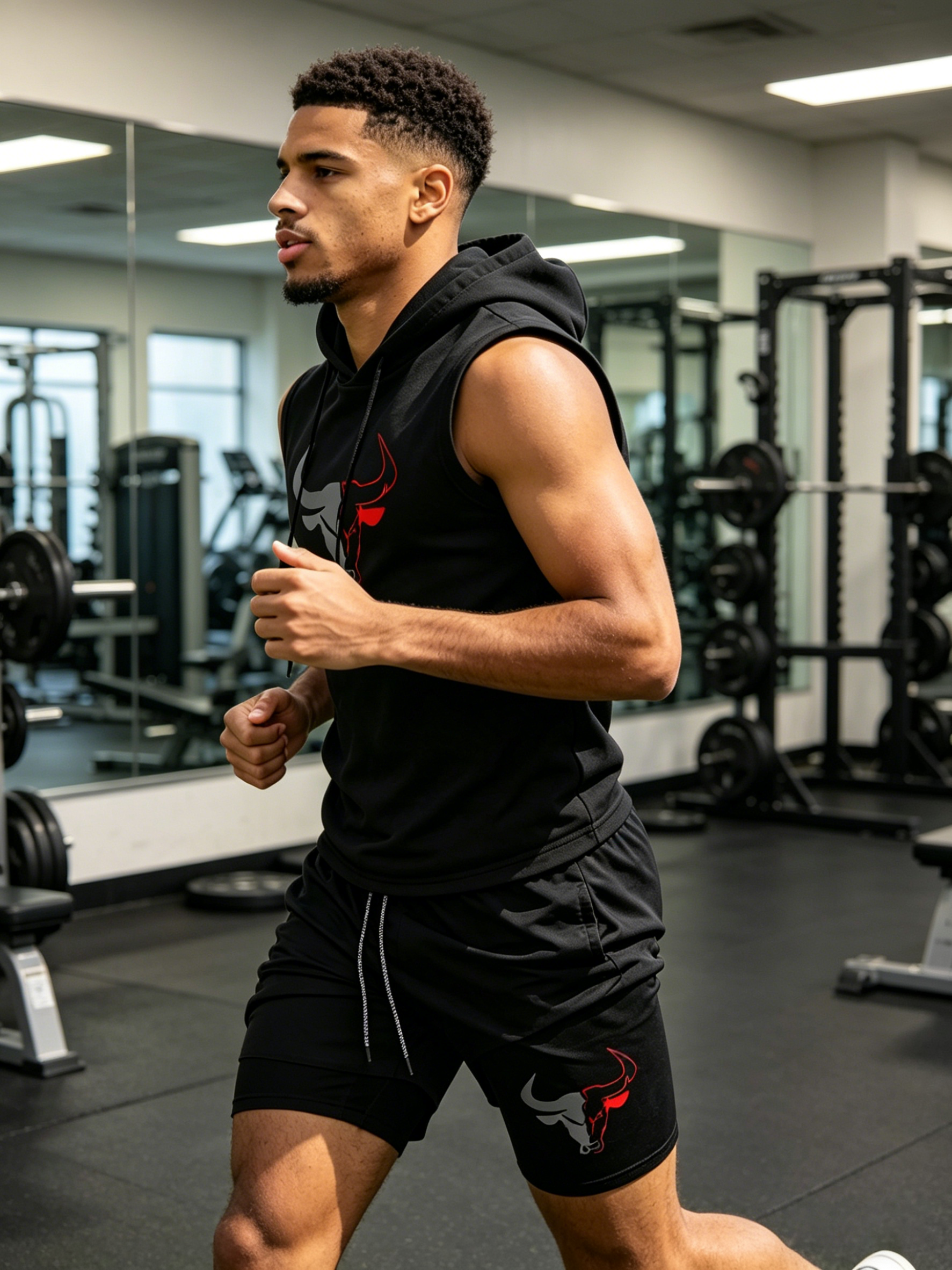 Men's 2 Piece Black Sleeveless - Fitness & Nutrition Lab recensie en prijs