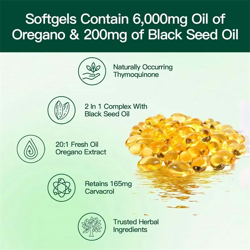 Oregano Oil - Natural Antioxid - Black Seed Oil Capsule recensie en prijs