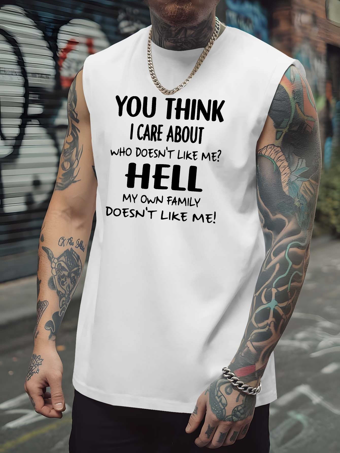 Men's Fun Quotes Sleeveless Mu - Fitness & Nutrition Lab recensie en prijs