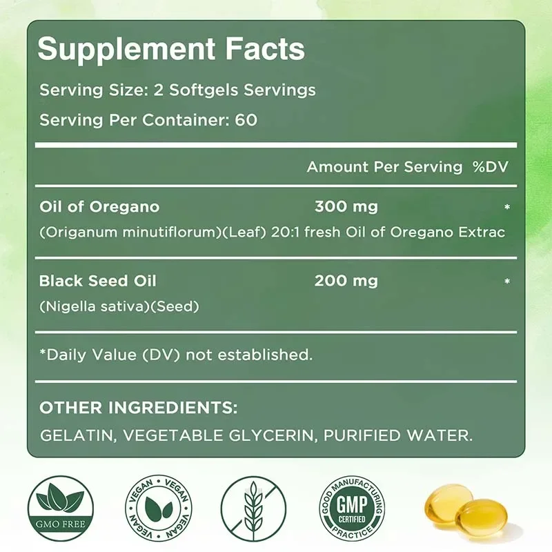 Oregano Oil Capsules - Antioxi - Black Seed Oil Capsule recensie en prijs