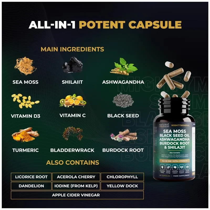 Black Seed Oil, Shilajit, Sea  - Black Seed Oil Capsule recensie en prijs